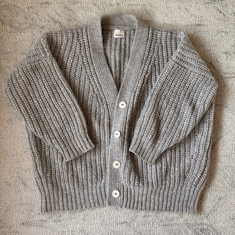 Wool Babaa Cardigan Sweater